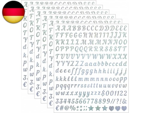 Stück buchstaben aufkleber - stück,