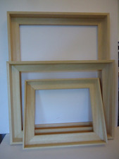 Schattenfugenrahmen 24x30-40x50cm natur Bilderrahmen für Keilrahmen Leinwand