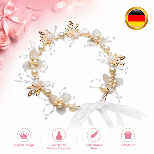Haarband blumenkranz mit - haarband,
