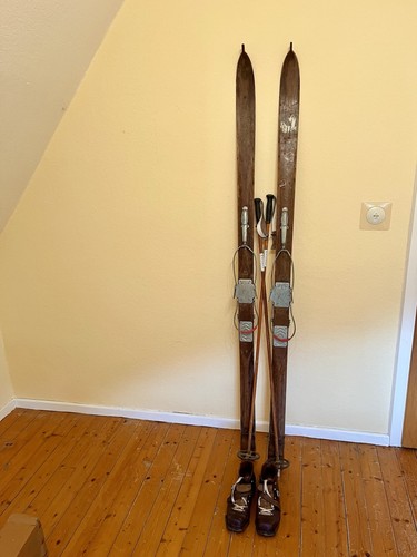 Ski alt vollholz - ski, mit