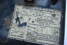 sehr alter Protos - Gleichrichter Siemens-Schuckert ,Ausstellung /Museum/Sammler