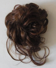 Haar gelockt rotbraun Haarteil mit Gummie Haarverlängerung Kunsthaar