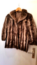 Echte Pelzjacke (Bisam) für Damen Größe 36/38