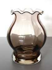 Rauchglasvase 60/70er Jahre