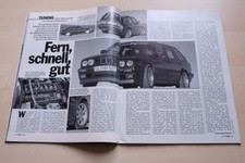 Rallye Racing 03/1990 BMW 325i E30 Touring von Hamann mit M 635 CSi-Motor und 28