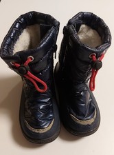 Schuhe Boots Mädchen Winterstiefel Schnee Größe 27 dunkelblau warm gefüttert