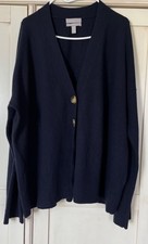 Kaschmir oversize strickjacke marine ,H&M , gr S -sehr groß
