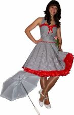 Retrokleid Tanzkleid Petticoatklleid 50er Mode schwarz weiße Blumen Vintage