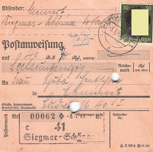 891332 sbz postanweisung mit - 891332),