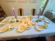 Seltenes Kaffeseervice Hertel Jacob Bavaria Germany elfenb.Gold