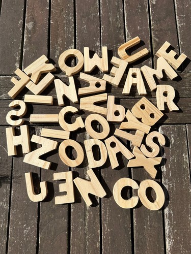 Buchstaben holz einschulung - holz, /