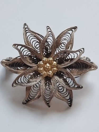 Antike filigran brosche blume - antike,