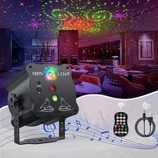 360°Drehbares RGB LED Party Lampe, Partylicht,Discokugel mit Fernbedienung & USB