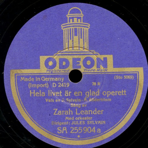 Zarah leander schwedisch - zarah,