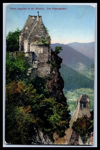Ansichtskarte ruine aggstein - ansichtskarte,