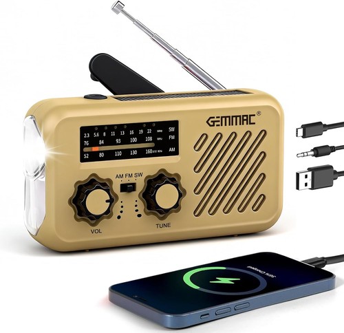 Gemmac solar kurbel radio - gemmac, mit