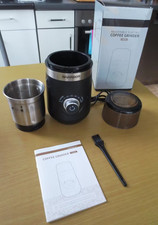 Shardor, elektrische Kaffeemühle in schwarz/silber