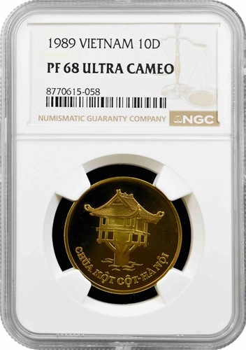 Vietnam dong 1989 - ngc, pf68