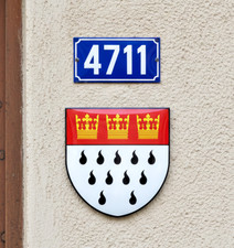 Wappenschild metall köln - wappenschild,