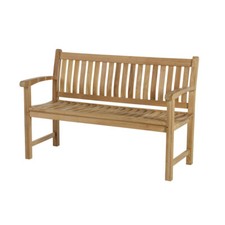 Gartenbank Holzbank Sitzbank Teakholz natur Bank für Balkon Terrasse Garten