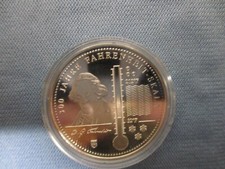 Medaille 300 J. Fahrenheit-Skala Cu versilbert 2014 9,2 g 32,5 mm Stgl. 100.000 