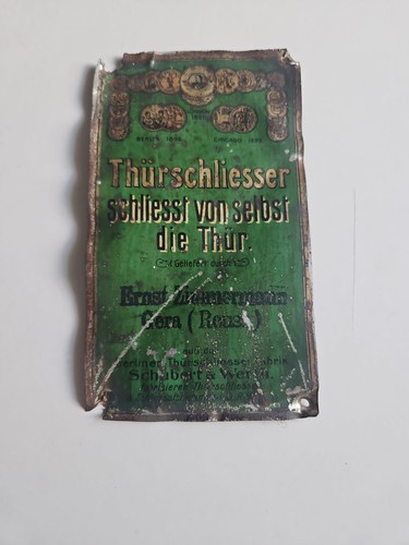 Antikes werbeschild blech - antikes,