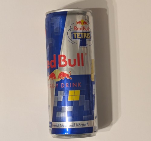 Red bull energy drink - bull, tetris