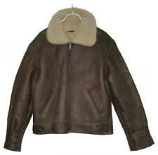 Flying Jacket Lammfell-Lederjacke / Doppeldecker-Flieger-Lederjacke