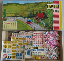 Faller AMS  4062 -- Verkehrszeichen-Set in OVP, 60er Jahre Spielzeug #DEZ1888