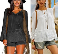 Hippie Boho Tunika Bluse