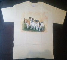 Designer T-Shirt Hunde Motiv Größe S, M, L, XXL (unisex) Motiv Jack Russel
