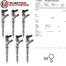 6x 0445110209 Injektor Einspritzdüse BMW X5 E46 E60 E61 320d 330d 530d  7794435