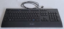 Logitech K280e Tastatur Deutsch QWERTZ USB Kabel Schwarz Corded Keyboard Black
