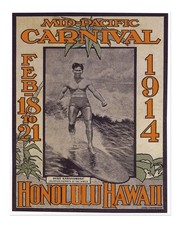Vintage Surfen Poster Wandbild