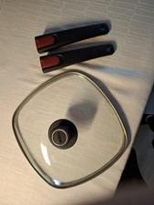 Woll Topfdeckel (27x27 cm) + 2 abnehmbare Pfannengriffe