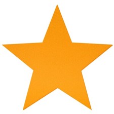 Gelber Filztuch Stern - Deko