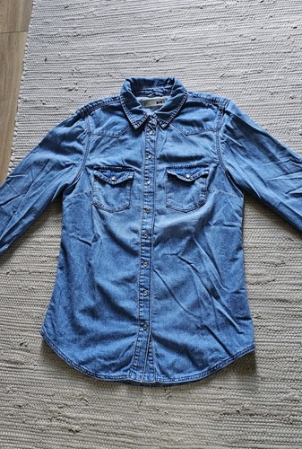 Topshop jeanshemd bluse m - jeanshemd, gr.