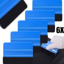 6x Auto Rakel mit Filzkante, flexibel, für Klebefolien & Aufkleber, Car Wrapping