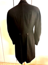 Antiker Cutaway Frack Gehrock Mantel Weste 1900 Vintage Jacket TOP