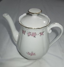 Kaffeekanne  Haas & Czjzek Schlaggenwald Made in Czechoslovakia Blumen Goldrand