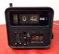Wecker Radiowecker Elac Vintage RD 100 für Bastler 70er Klappzahlen