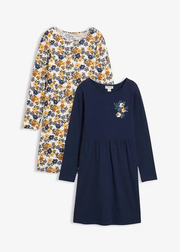 2er pack jerseykleid für - 2er,