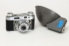 Perfex Nachfolger Cee-Ay 35, mit Graflash Blitz, USA Messsucherkamera 1950