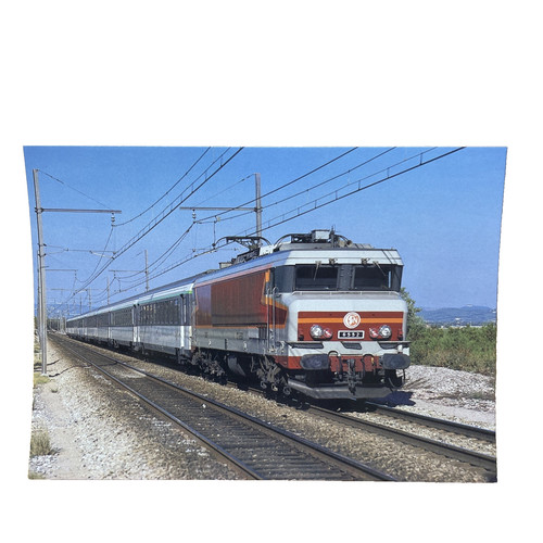 Postkarte eisenbahn zug - eisenbahn,
