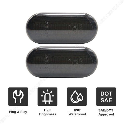 2pc led schwarz - led, seitenblinker