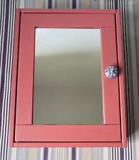 Schöner Badspiegelschrank aus Holz mit Porzellanknauf *Unikat