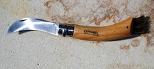 Opinel Pilzmesser, Sandvik-Stahl, Buchenholz und Wildschweinborsten