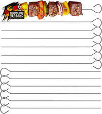 Edelstahl Schaschlikspieße