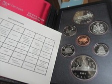 Royal Canadian Mint - Kursmünzensatz 1984, original Verkaufskarton, ungeöffnet.