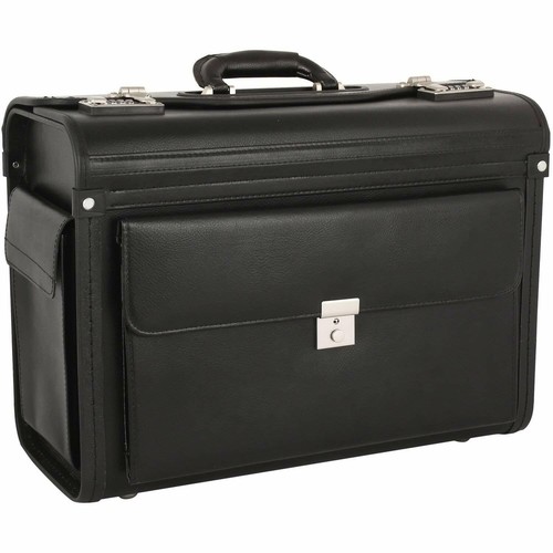 Leder aktenkoffer - leder,
